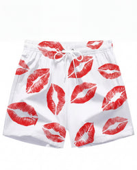 LIPSTICK KISSES MENS SWIM SHORTS