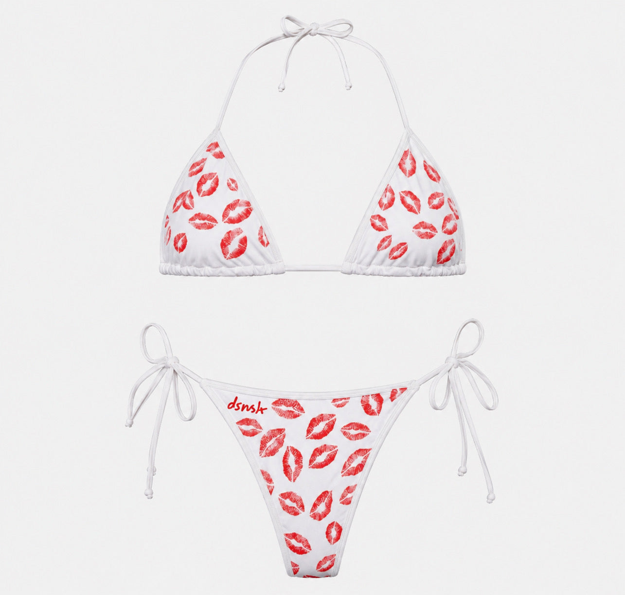Lipstick Kisses - Womens Swimwear Set