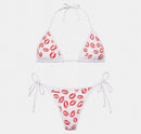 Lipstick Kisses - Womens Swimwear Set