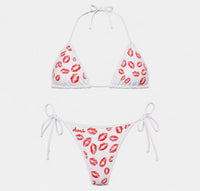 Lipstick Kisses - Womens Swimwear Set